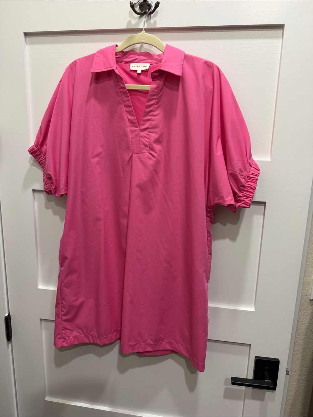 entro Hot Pink Short-Sleeve Polo Shirt